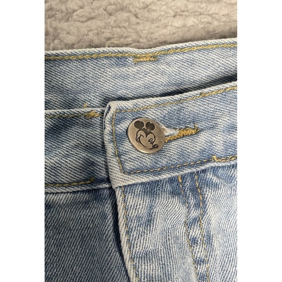 Vintage 90s Disney Mickey Mouse Jerry Leigh Jeans Womens Sz 5 Blue Straight Fit - Picture 3 of 13
